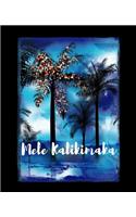 Mele Kalikimaka: Hawaiian Christmas Notebook With Lined College Ruled Paper For Taking Notes. Stylish Tropical Travel Journal Diary 7.5 x 9.25 Inch Soft Cover. For H