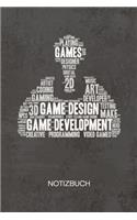 NOTIZBUCH A5 Dotted: Spiele Entwickler Notizheft GEPUNKTET 120 Seiten - Game Development Notizblock Spiele Entwicklung Skizzenbuch - Game Design Geschenk für Game Design