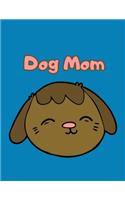 Dad Mom Sketchbook, design cover for dog lover - Large 8.5 x 11 inches 110 Pages