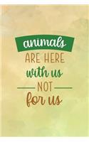 Animals Are Here With Us Not For Us