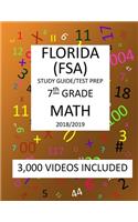 7th Grade FLORIDA FSA, 2019 MATH, Test Prep