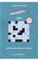 Puzzles for Brain Straights - 400 Easy to Medium 9x9 vol. 13