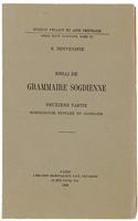 Essai de Grammaire Sogdienne: Morphologie, Syntaxe Et Glossaire