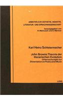 John Browns Theorie der literarischen Evolution