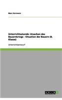 Unterrichtsstunde: Ursachen des Bauernkriegs - Situation der Bauern (8. Klasse)(German)