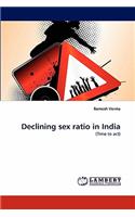 Declining sex ratio in India
