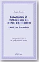 Encyclopedie Et Methodologie Des Sciences Philologiques: Premie`re Partie Principale