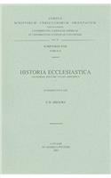 Historia Ecclesiastica Zachariae Rhetori Vulgo Adscripta, I