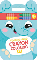 My Carry-Along Crayon Coloring Set: Elephant & Friends (Ages 4+)