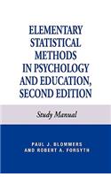 Elementary Statistical Methods in Psychology