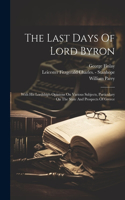 Last Days Of Lord Byron