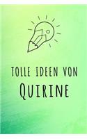 Tolle Ideen von Quirine: Unliniertes Notizbuch mit Rahmen für deinen Vornamen