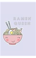 Ramen Queen Notebook Journal