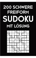 200 Schwere Freiform Sudoku Mit Lösung
