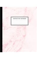 Composition Notebook: Pink Marble Compositon Book for Girls, Kids, School, Students and Teachers (College Ruled 7.5 x 9.25, 100 pages)