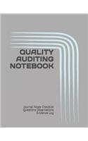 Quality Auditing Notebook