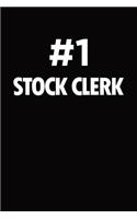 Number 1 stock clerk: Blank lined novelty office humor themed notebook to write in: With a practical and versatile wide rule interior