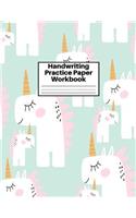 Handwriting Practice Paper Workbook
