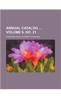 Annual Catalog Volume 6, No. 21