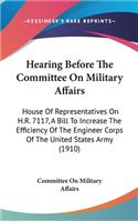 Hearing Before the Committee on Military Affairs