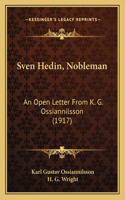 Sven Hedin, Nobleman