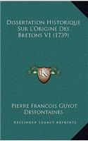 Dissertation Historique Sur L'Origine Des Bretons V1 (1739)