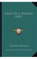 Canti Di G. Regaldi (1847)