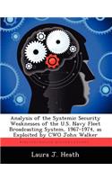 Analysis of the Systemic Security Weaknesses of the U.S. Navy Fleet Broadcasting System, 1967-1974, as Exploited by Cwo John Walker