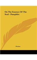 On the Essence of the Soul - Pamphlet: (English)