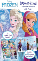 Disney Frozen: Look and Find 4-Book Collection with Poster