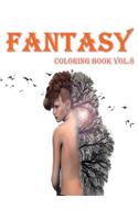Fantasy: Coloring Book Vol.8: Fairy Fantasy: Adult Coloring Book