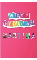 Feliz Cumpleaños Martina: Regalo para Niñas Llamadas Martina - Con Espacio para Apuntar y Dibujar - Diario o Agenda - Tamaño A5