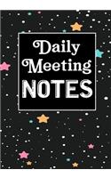 Daily Meeting Notes