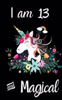 Unicorn Journal I am 13 & Magical