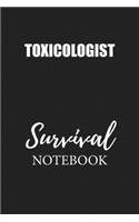 Toxicologist Survival Notebook: Small Undated Weekly Planner for Work and Personal Everyday Use Habit Tracker Password Logbook Music Review Playlist Diary Journal