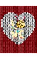 Knitting Graph Paper Notebook
