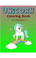 Unicorn Coloring Book for Kids Ages 4-8