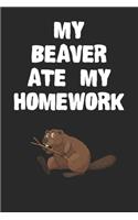 My Beaver Ate My Homework Notebook