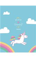 Cute Unicorn #15, Unicorn Sketch Book for Kids, Unicorn Journal Sketch book for Boys