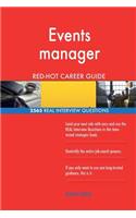 Events manager RED-HOT Career Guide; 2565 REAL Interview Questions