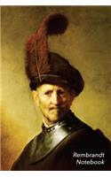 Rembrandt Notebook: An Old Man in Military Costume Journal - 100-Page Beautiful Lined Art Notebook - 6 X 9 Artsy Journal Notebook (Art Masterpieces)
