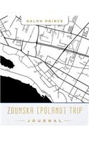 Zdunska (Poland) Trip Journal: Lined Travel Journal/Diary/Notebook with Zdunska (Poland) Map Cover Art