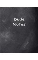 Dude Notes Composition Books For Men Chalkboard Style