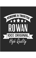 Genuine & Trusted Rowan 100% Original High Quality: 8x10 Weekly Planner for Girls Named Rowan