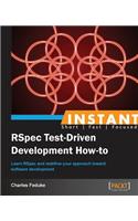 Instant RSpec Test Driven Development How-to