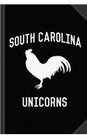 South Carolina Unicorns Journal Notebook: Blank Lined Ruled for Writing 6x9 120 Pages