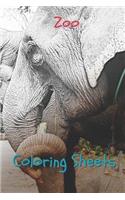 Zoo Coloring Sheets: 30 Zoo Drawings, Coloring Sheets Adults Relaxation, Coloring Book for Kids, for Girls, Volume 15
