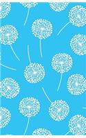 Journal Notebook Dandelions In Blue: 162 Lined and Numbered Pages With Index Blank Journal For Journaling, Writing, Planning and Doodling.(9 Lined Journal Notebook 2)