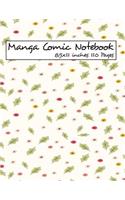 Manga Comic Notebook 8.5x11 inches 110 Pages