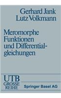 Einführung in die Theorie der ganzen und meromorphen Funktionen mit Anwendungen auf Differentialgleichungen